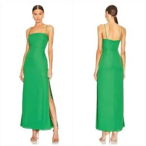 Superdown Addison Maxi Dress in Kelly Green